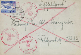 SS-Feldpost-Karte Besetzung Ostmark Wien 2.5.38 An Einen SS-Obersturmführer In Berlin - Guerra 1939-45