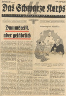 SS Zeitung Das Schwarze Korps 20.Oktober 1938 42.Folge 4.Jahrgang II (starke Gebrauchsspuren) Journal - Weltkrieg 1939-45