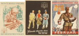 WHW Lot Mit 29 Türaufklebern - War 1939-45