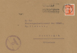 Dienstbrief NSDAP Kreisleitung Osnabrück-Stadt Parteidienstmarke EF 1942 I - Guerre 1939-45