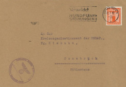 Dienstbrief NSDAP Kreisleitung Osnabrück-Stadt Parteidienstmarke EF 1942 I - Oorlog 1939-45