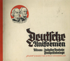 Sammelbild-Album Deutsche Uniformen Album Zeitalter Deutsche Freiheitskriege, Hrsg. Sturm Zigaretten GmbH Dresden A 21,  - Guerra 1939-45