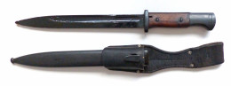 WK II Bajonet Seitengewehr K98 Mit Scheide Und Koppelschuh W.K.C. Scheide In Klinge Nicht Nummerngleich - Weltkrieg 1939-45