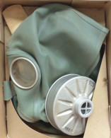 WK II Gasmaske VM 37 Volksgasmaske Im Original-Karton Mit Gebrauchsanweisung - War 1939-45