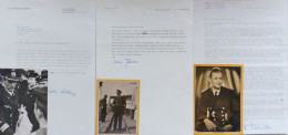 WK II Kriegsmarine 11 Briefe Mit Unterschrift, Teils Mit Foto (davon 3x Vor 1945) Von Hochrangigen Marinesoldaten - Guerre 1939-45