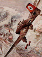 WK II MILITÄR - LUFTWAFFE Sign. Künstlerkarte I - Guerra 1939-45