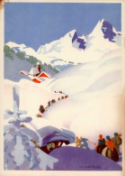 WK II Deutscher Winter Werbekarte Für Den Deutschen Reiseverkehr I-II (VS/RS Fleckig) - Weltkrieg 1939-45