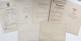 WK II Dokumente Nachlass Hildegard Wolf Landwirtschaftliche Berufsschullehrerin Mit Zeugnissen Ernennungsurkunde Usw. I- - Guerra 1939-45