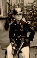 WK II Foto Kind In Uniform Mit EK I- - Weltkrieg 1939-45
