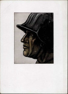 WK II FRANKFURT Soldat Künstlerkarte Sign. II (Bug) - Weltkrieg 1939-45
