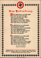 WK II Hakenkreuz Gedicht I-II (VS/RS Fleckig) - War 1939-45
