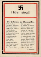 WK II Liederkarte Hitler Siegt I- - Weltkrieg 1939-45