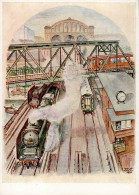 WK II Reisen Zu Land Einst Und Jetzt - Nr. 6 Im Modernen Zug Eisenbahn I- Chemin De Fer - Guerra 1939-45