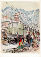 WK II Reisen Zu Land Einst Und Jetzt - Nr. 8 In Der Elektrischen Eisenbahn E18 01 I- Chemin De Fer - War 1939-45