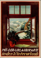 WK II WER Werbekarte Reichsbahn Winter Sign. Nauer Künstlerkarte I- - War 1939-45