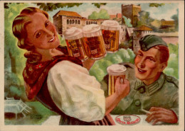 Eger Bierwerbung Egerer Urbräu Soldat I-II - Guerre 1939-45