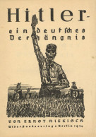 Antipropaganda WK II Buch Hitler Ein Deutsches Verhängnis Von Riekisch, Ernst 1932, Widerstands-Verlag Berlin 36 S. II - War 1939-45