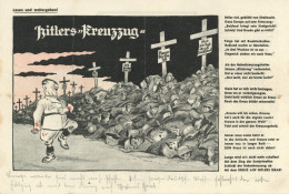 Antipropaganda WK II Flugblatt Hitlers Kreuzzug Tote Divisionen - War 1939-45