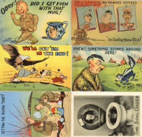 Antipropaganda WK II Meist USA Lot Mit 14 Ansichtskarten I-II - Oorlog 1939-45