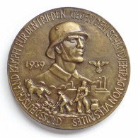 WK II Orden Gedenk Medaille (Bronze) Auf Den Versaier Friedensvertrag 1939 40 Mm Durchm. - Guerra 1939-45