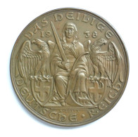 WK II Orden Gedenk Medaille (Bronze) Ein Reich Ein Volk Ein Führer 1938, 60 Mm Durchm. - Guerre 1939-45