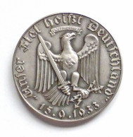 WK II Orden Gedenk Medaille (Feinsilber 23,5 G.) Ministerpräsident Göring Hermann 1933,  35 Mm Durchm. - War 1939-45