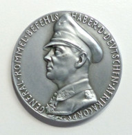 WK II Orden Gedenk Medaille (kein Silber) Auf Den Gereral Rommel 1941, 35 Mm Durchm. - Guerra 1939-45