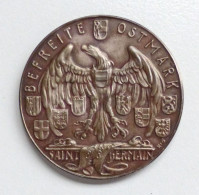 WK II Orden Gedenk Medaille (Silber999er 19,5 G.) Deutsch Österreich Zum Reich 1938 35 Mm Durchm. - Weltkrieg 1939-45