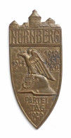 WK II Orden Plakette Nürnberg Parteitag Der NSDAP 1929 Hrst. Hoffstätter Bonn 33 X 75mm - Guerra 1939-45