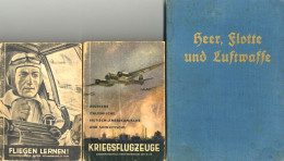 4 Bücher WK II Heer, Flotte Und Luftwaffe Von Riegler, Hans, Heer, Flotte Und Luftwaffe Von Riegler, Hans 1940 Einige Ab - 5. Guerre Mondiali