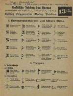 Buch WK II Beschreibung Taktische Zeichen Des Heeres 12 S., Verlag Voggenreiter Potsdam, Waffentafel 1313a I-II - 5. Zeit Der Weltkriege