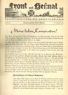 Buch WK II Front Und Heimat Soldatenzeitung Des Gaues Schwaben, Hrsg. Wahl, Karl 1940, Nr. 1-41 Geb. Ausgabe Komplett - 5. World Wars