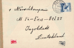 Feldpost WK II Ausländer Schweiz An Offene Adresse 1941 Zensur - Guerra 1939-45