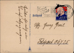 Feldpost WK II Churchill Spottkarte An 06725-16. Fernsprech-Betriebs-Kompanie F 644 I- (Ashelm 3503 25) - War 1939-45