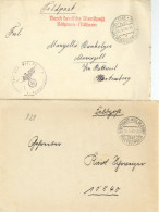 Feldpost WK II Deutsches Reich 1936/45, Kleiner Posten Von Feldpostbelegen Alles WKII, Dabei Auch Dienstpost Böhmen-Mähr - Weltkrieg 1939-45