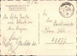 Feldpost WK II Gebirgsjäger AK Bergsportverein Der GN 54 (Ehrwald/Tirol) An 40877 (2. Kompanie Gebirgs-Divisions-Nachric - War 1939-45