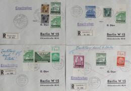 WK II Besetzte Gebiete Luxemburg 7 Briefe Mit U.a. WHW Frankatur - Weltkrieg 1939-45