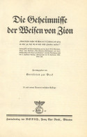 Judaika Buch Die Geheimnisse Der Weisen Von Zion Gottfried Zur Beek Zentralverlag Der NSDAP. 23. Auflage 1939. 49 Seiten - Judaika