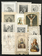 Heiligenbild 9 Heiligenbilder Jedes Mit Feinster Spitze I-II - Jodendom