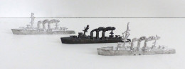 Schiff Kreuzer WK I 3 Schlachtschiffe In Miniaturform, Je 66 Gr. Und 11cm Lang Bateaux Bateaux - Warships