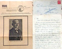 Admiral Hans Hermann Ludwig Von Reuter Persönlicher Brief Mit Inhalt (handgeschrieben) 1940, Dazu Marine-Zeitung Mit Tod - Oorlog