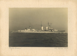 Schiff Kreuzer WK II Foto (22,5x15cm) Auf Hartpappe Vom Kreuzer Emden Für Renard Kiel I-II Bateaux Bateaux - Warships