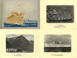 Schiff KdF-Schiff E.S. Robert Ley. Kleine Souvenir-Album Mit 40 Kleinformatigen Fotos Im Format 7x9cm. Dabei 24 Fotos Ei - Paquebote