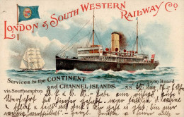 Schiff London Und South Western Railway Co. 1907 I-II Bateaux Bateaux - Sonstige & Ohne Zuordnung