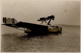 Flugboot Italien Fotograph Ullrich Portorose I-II (rs Klebereste) - Sonstige & Ohne Zuordnung