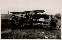 Flugzeug Dresden Kaditz D 198 Fotokarte I-II Aviation - Autres & Non Classés