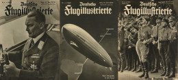 Buch Luftfahrt Lot Deutsche Flugillustrierte 72 Stück Aus Den Jahren 1933/34 In Unterschiedlicher Erhaltung - Sonstige & Ohne Zuordnung