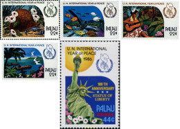 94070 MNH PALAU 1986 AÑO INTERNACIONAL DE LA PAZ - Palau