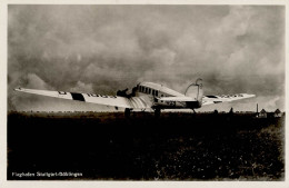 Flugzeug WK II Junkers Großflugzeug Flughafen Stuttgart-Böblingen Luftpost-Eilboten 1933 I-II Aviation - 1939-1945: 2nd War