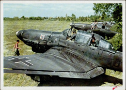 Flugzeug WK II Junkers-Stukas Ju 87 Am Flugplatz Dnepr I-II (VS Fleckig) Aviation - 1939-1945: 2a Guerra
